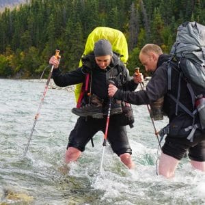 River-crossing-kluane-trekking-backpacking-yukon