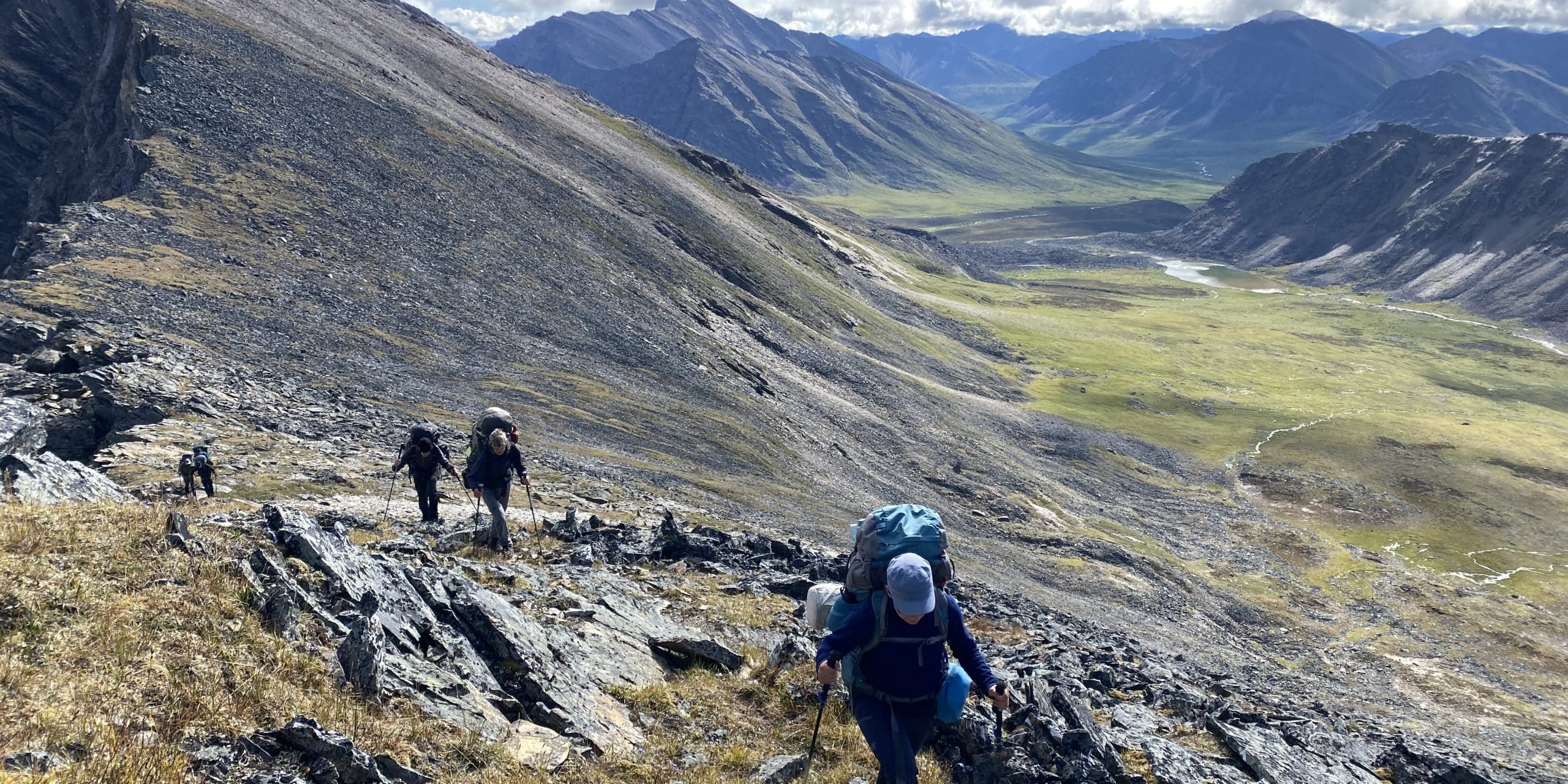 hiking ogilvie mountains ridge