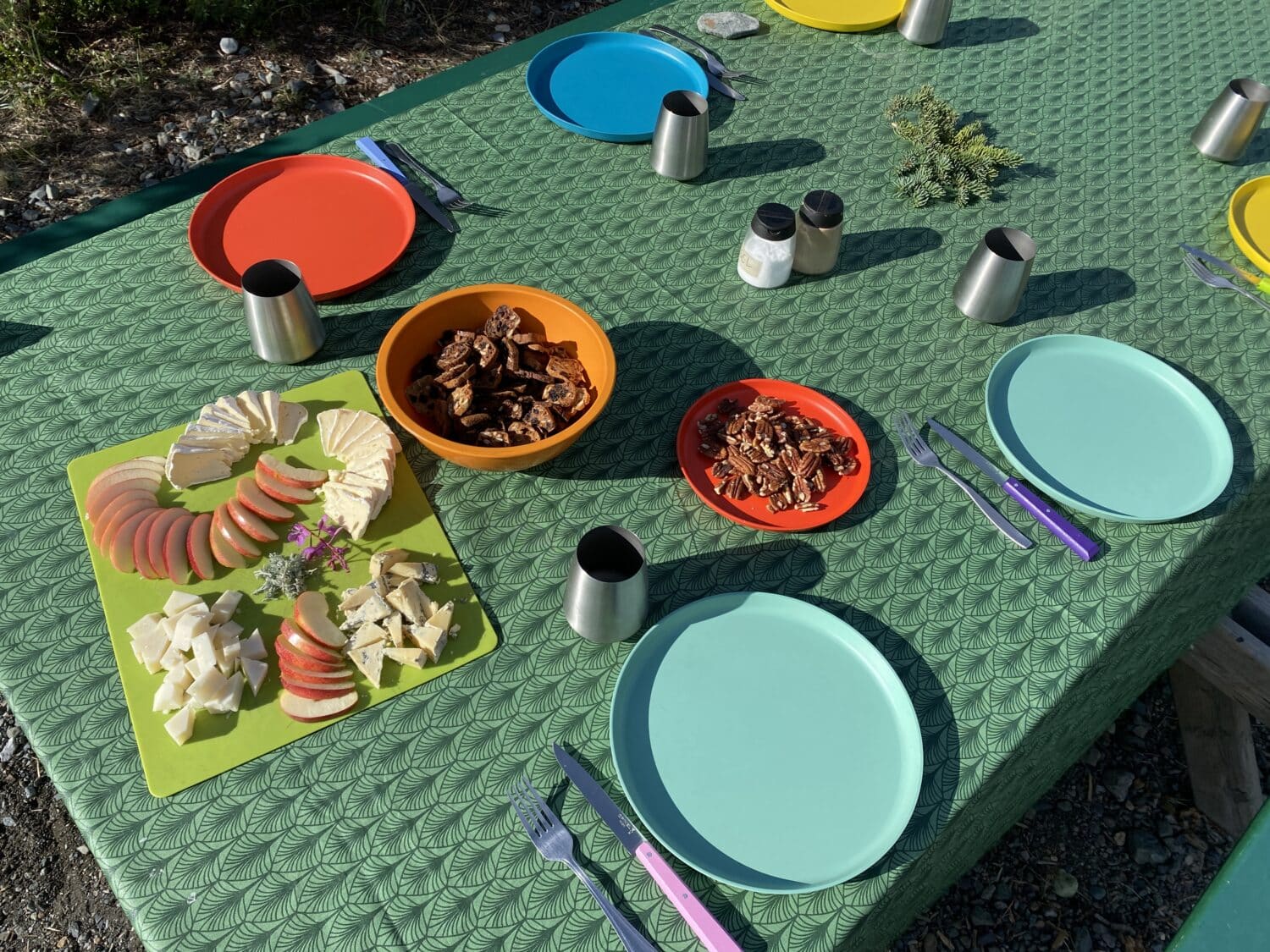 Nice meal before the start of the Donjek Hiking trip