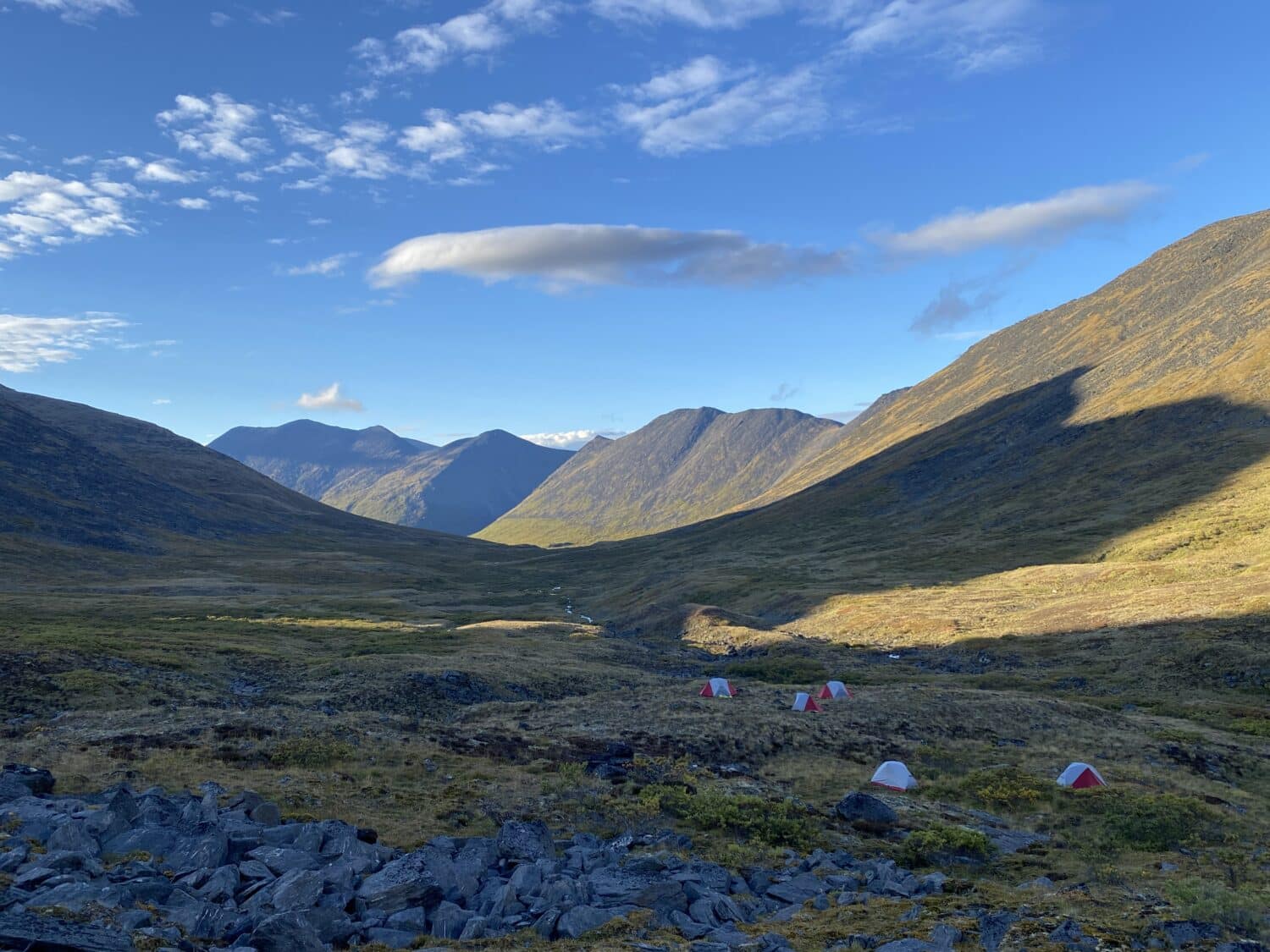 Camp in the Ruby Range, Yukon