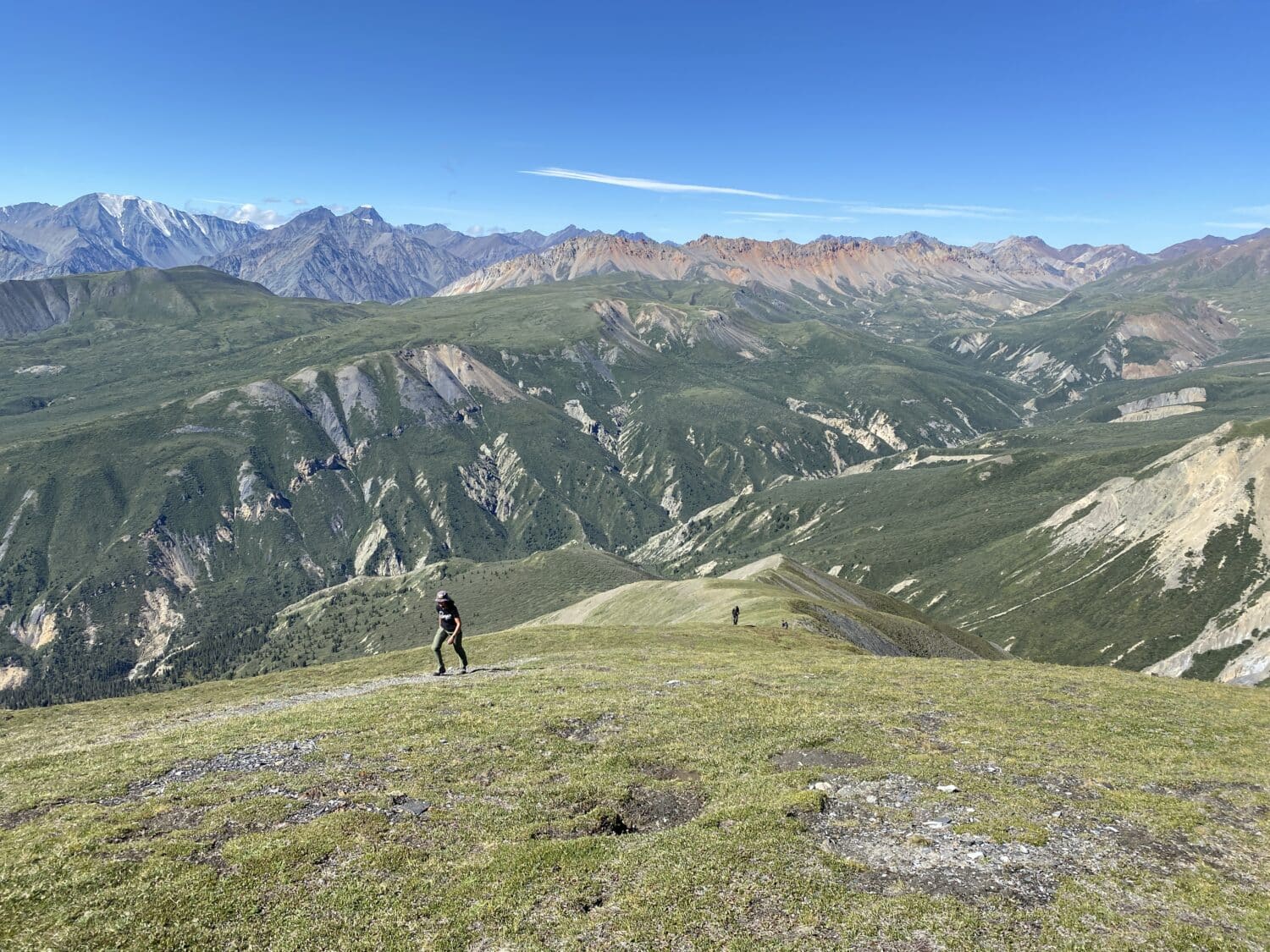 Hiking up Sheep Mountain Kluane National Park