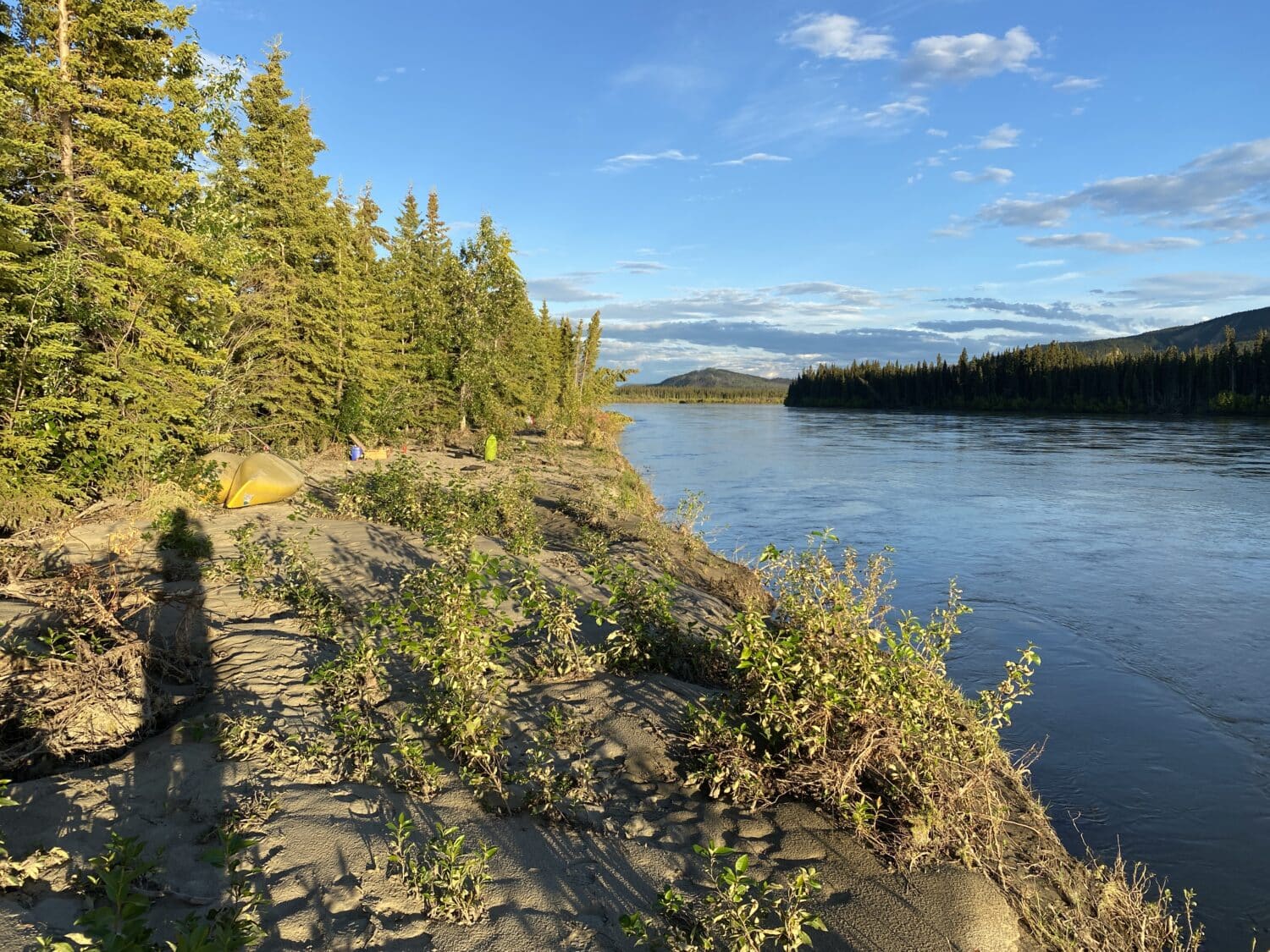 Camp along the Yukon River