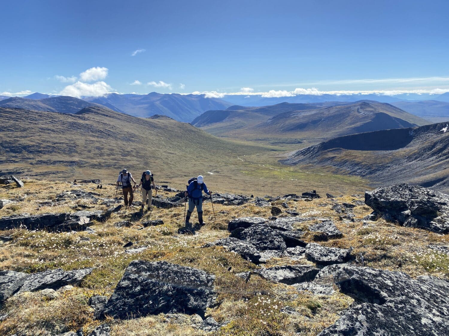 Hikers in the Ruby Range