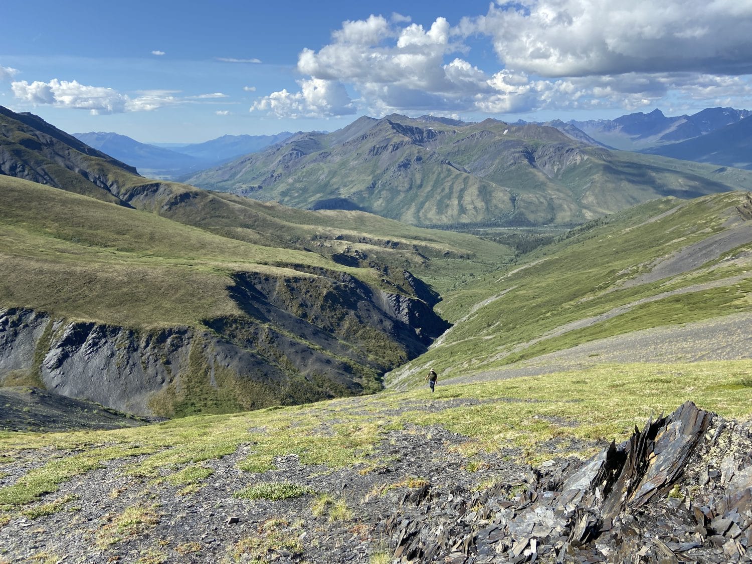 Hiker in Tombstone territorial park
